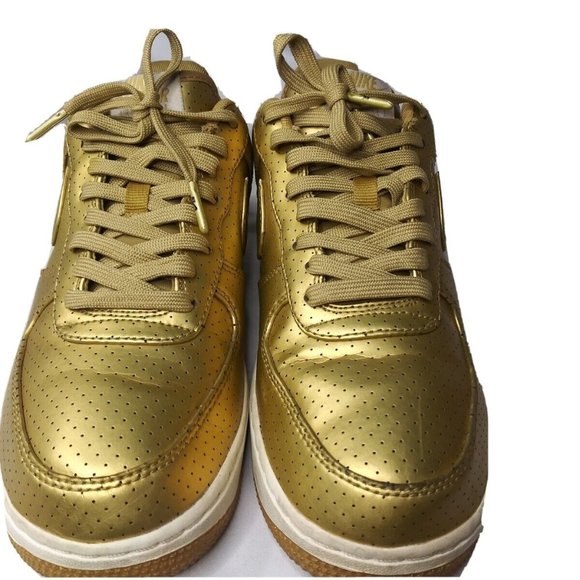 Nike Air Force 1 Low '07 LV8 Men's Size 8 GOLD - Picture 5 of 14